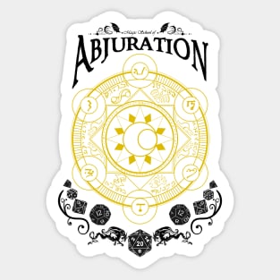 Abjuration - D&D Magic School Series Sticker